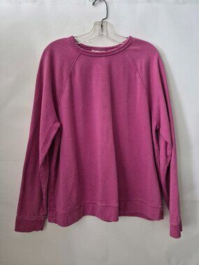 Universal Thread Womens XXL Cotton Fuchsia Pink Long Sleeve French Terry Sweater